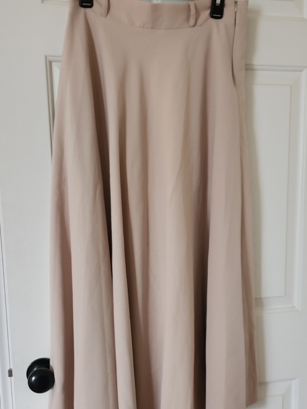 Women's Cream A-Line Maxi Skirt